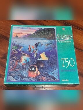 Seascapes 750-Piece Jigsaw Puzzle by MB - Teal Box